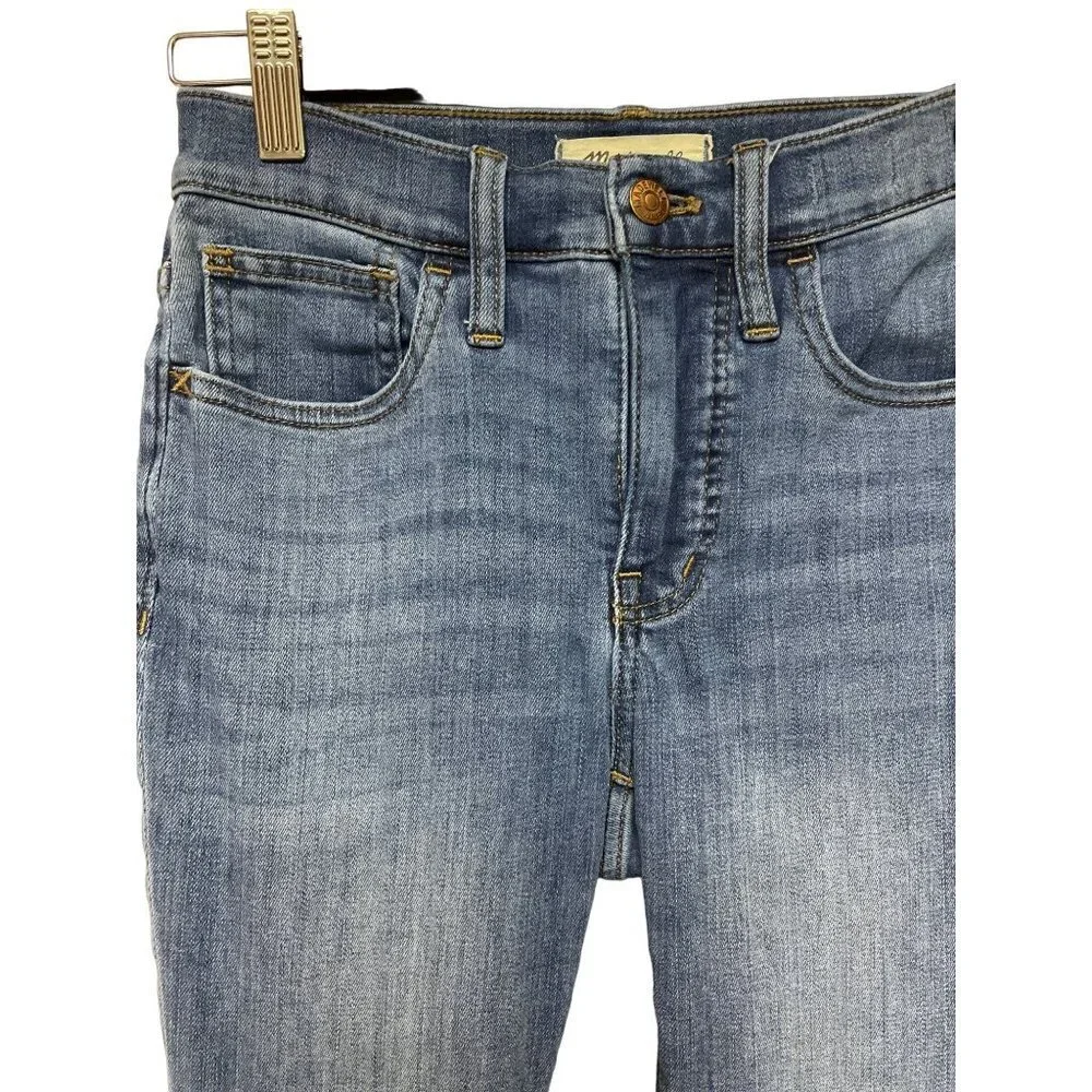 Madewell 9" Mid-Rise Skinny Denim Blue Jeans Women's Size 24 - Picture 3 of 12